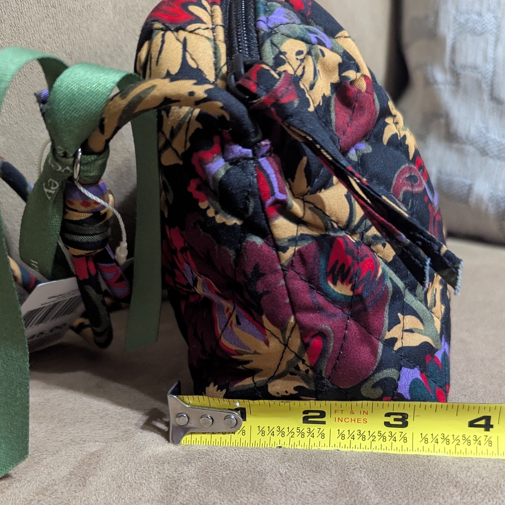 Vera Bradley Black and Red Floral Crossbody Bag - Picture 5 of 7